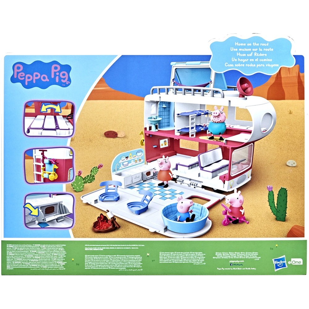 Set figurine PEPPA PIG Autorulota familiei F2182, 3 ani+, multicolor