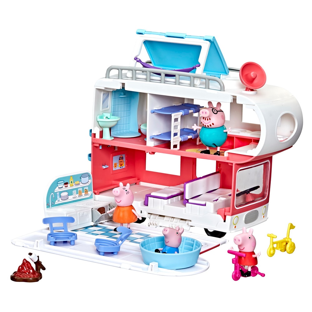Set figurine PEPPA PIG Autorulota familiei F2182, 3 ani+, multicolor