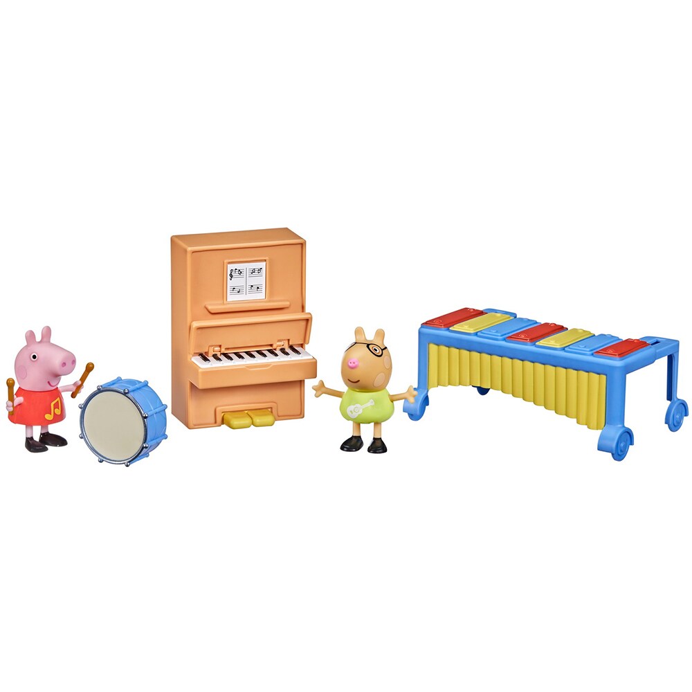 Set figurine PEPPA PIG Muzical distractiv F2216, 3 ani+, multicolor