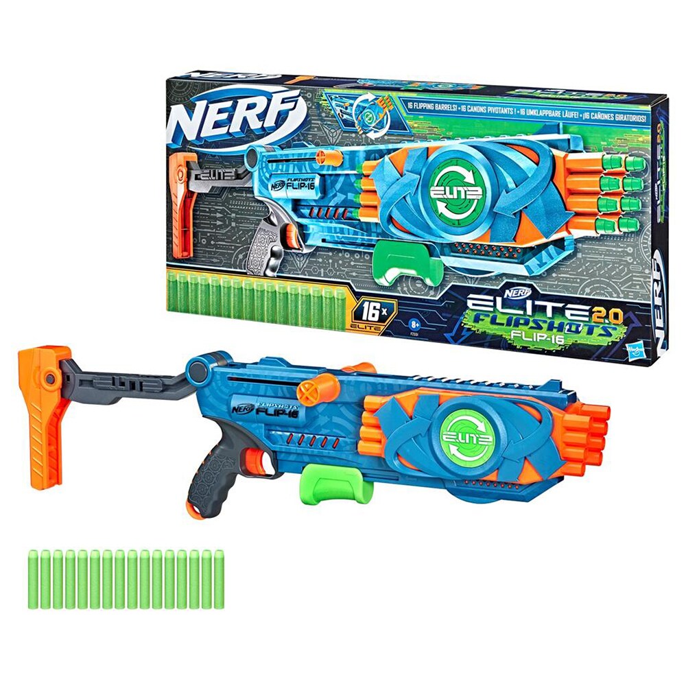 Blaster NERF Elite 2.0 - Flip 16 F2551, 8 ani+, multicolor