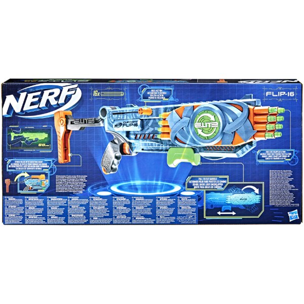 Blaster NERF Elite 2.0 - Flip 16 F2551, 8 ani+, multicolor