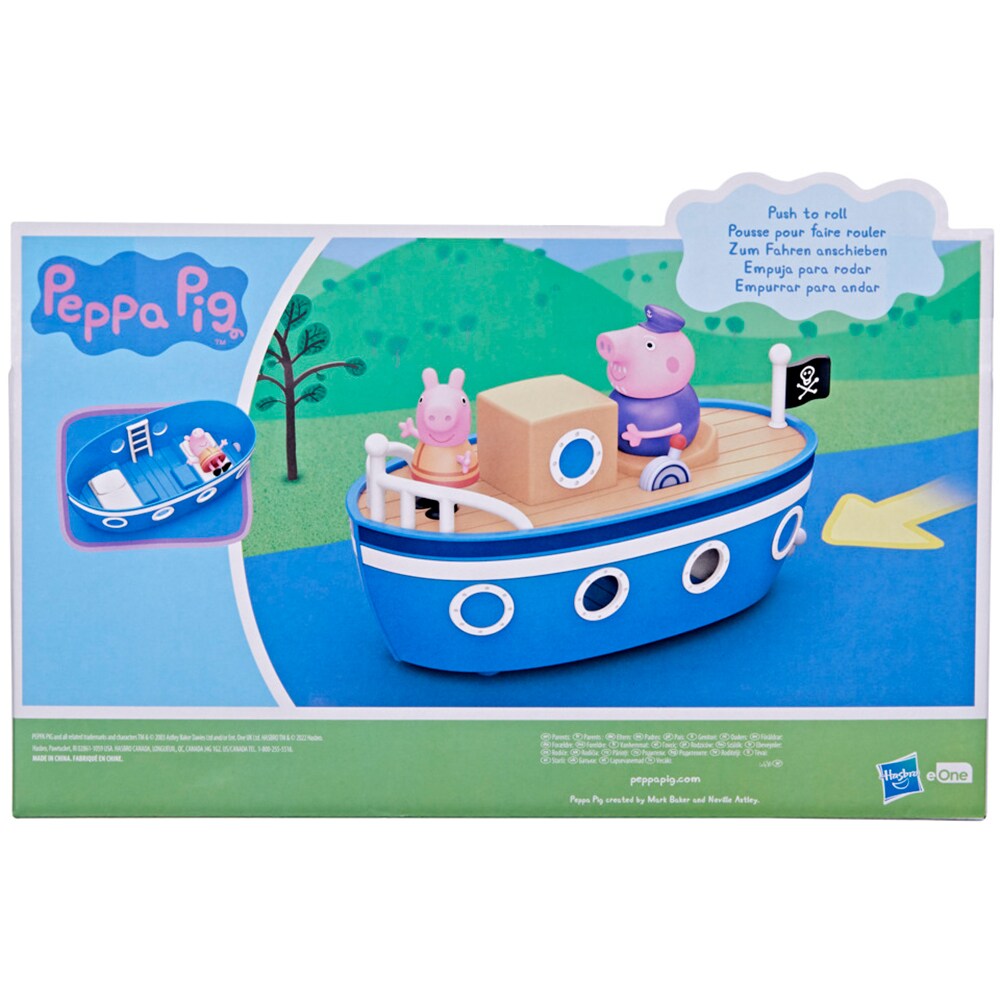 Set figurine PEPPA PIG Barca Bunicului F3631, 3 ani+, multicolor