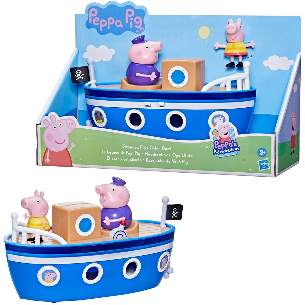 Set figurine PEPPA PIG Barca Bunicului F3631, 3 ani+, multicolor