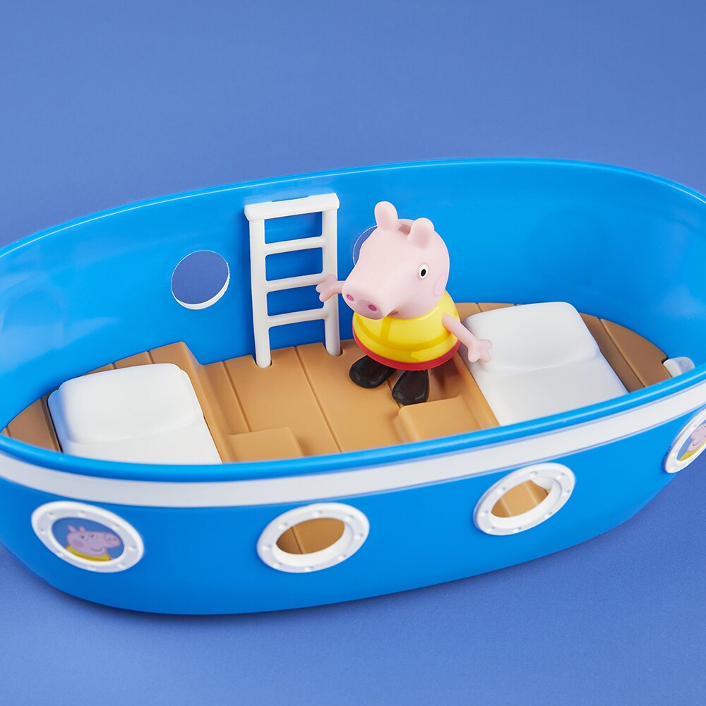 Set figurine PEPPA PIG Barca Bunicului F3631, 3 ani+, multicolor