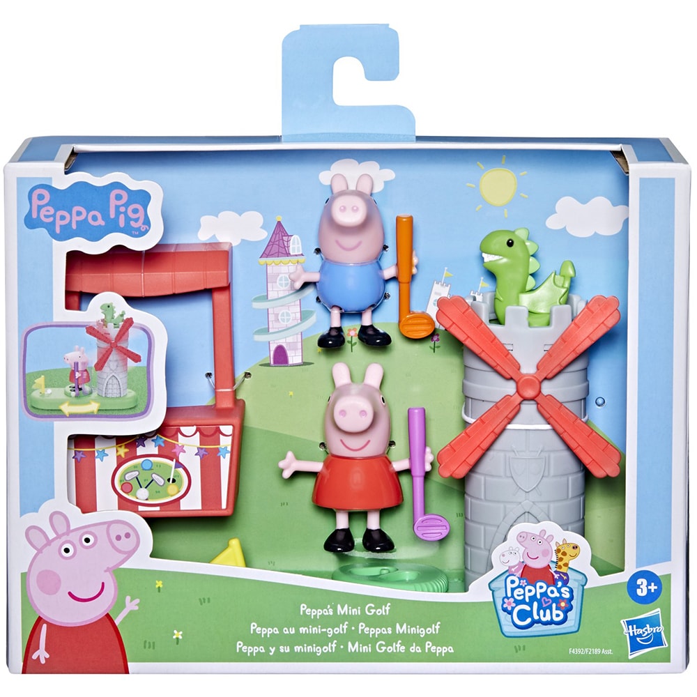 Set figurine PEPPA PIG Aventura de la Golf F4392, 3 ani+, multicolor