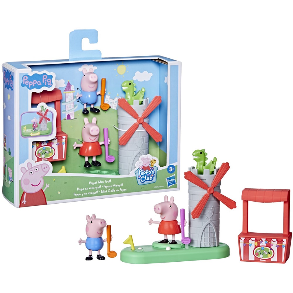 Set figurine PEPPA PIG Aventura de la Golf F4392, 3 ani+, multicolor