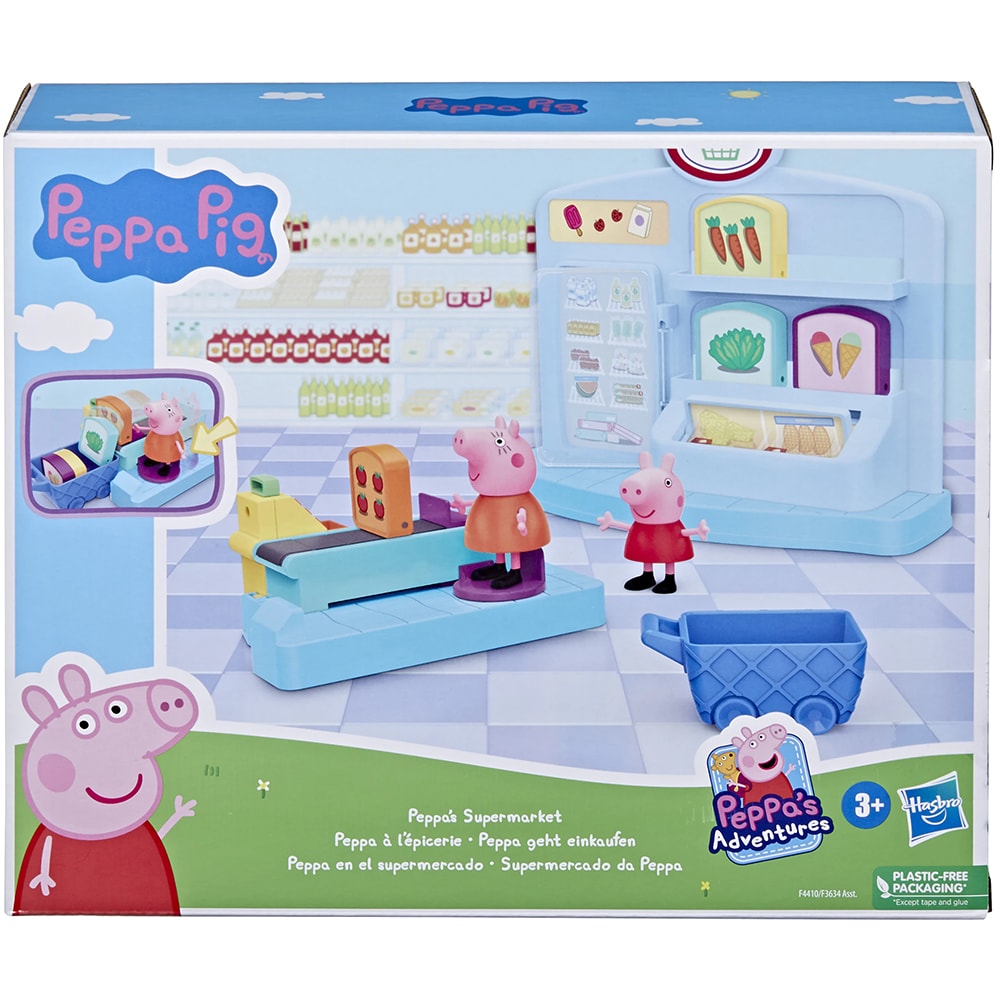 Set figurine PEPPA PIG Supermarket F4410, 3 ani+, multicolor