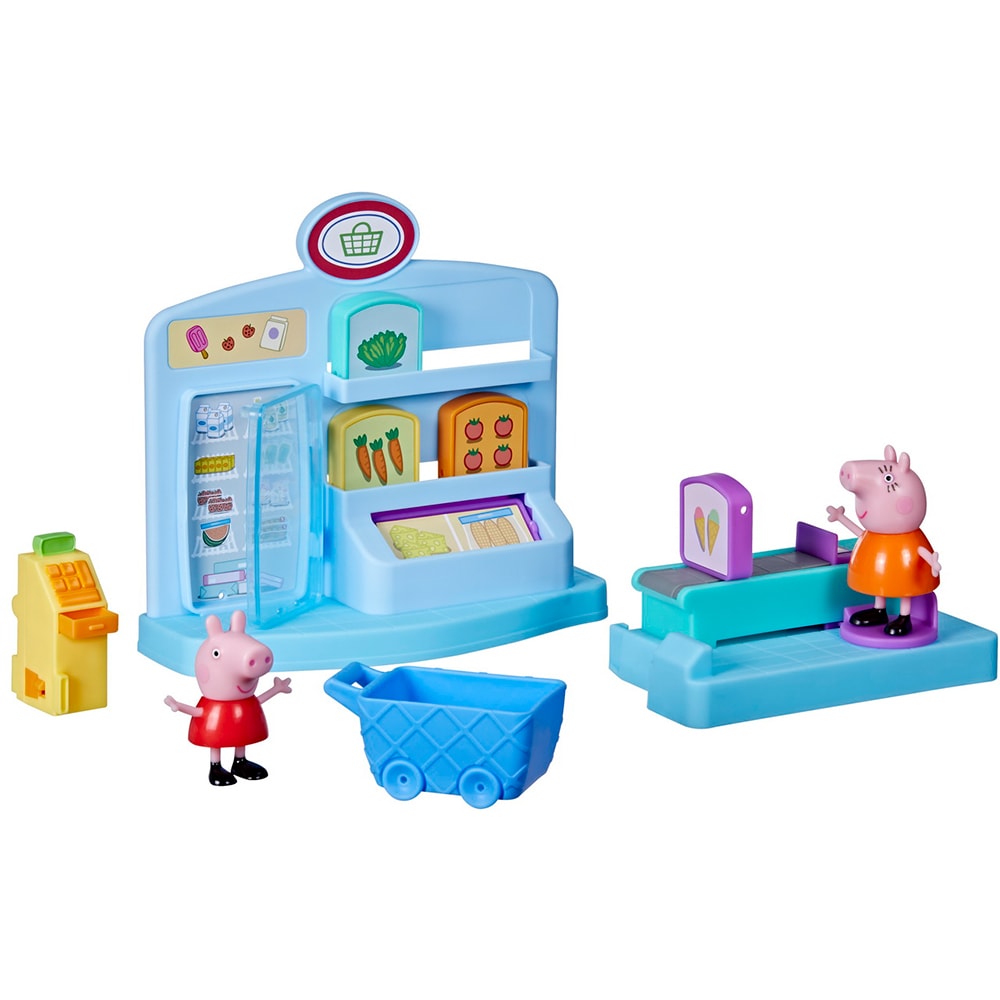Set figurine PEPPA PIG Supermarket F4410, 3 ani+, multicolor