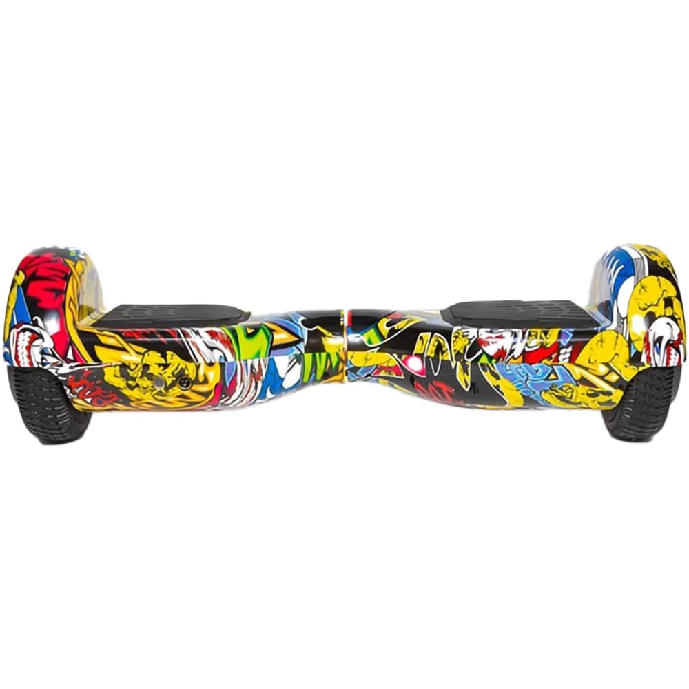 Hoverboard FREEWHEEL Complete Lite, 6.5 inch, viteza 12 km/h, motor 2 x 200W, graffiti galben + geanta transport