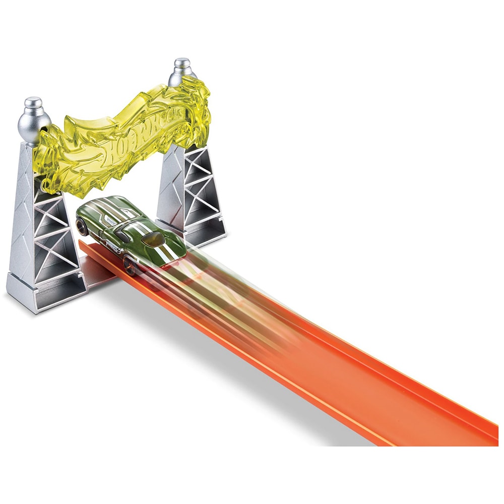 Set masinuta HOT WHEELS Action - Pista Obstacol Electric Tower FTH80, 4 ani+, multicolor