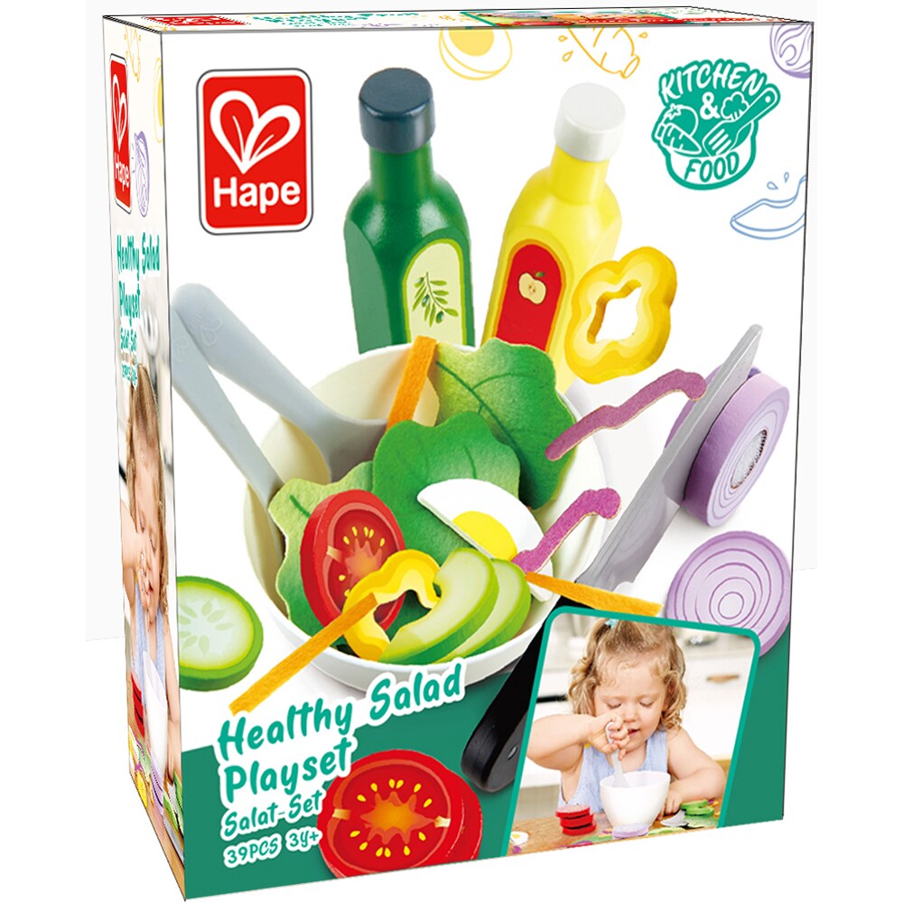 Jucarie de rol HAPE Salata sanatoasa HAPEE3174, 3 ani+, multicolor