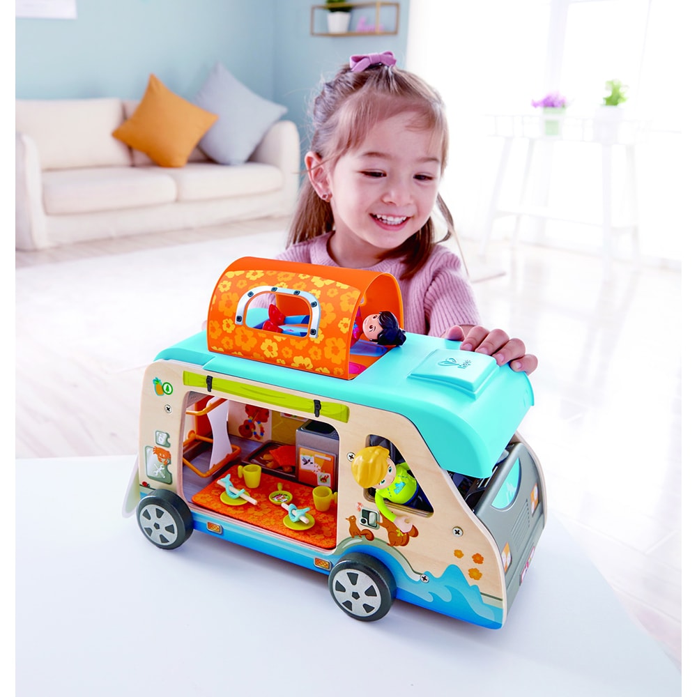 Set HAPE Furgoneta de aventura HAPEE3407, 3 ani+, multicolor