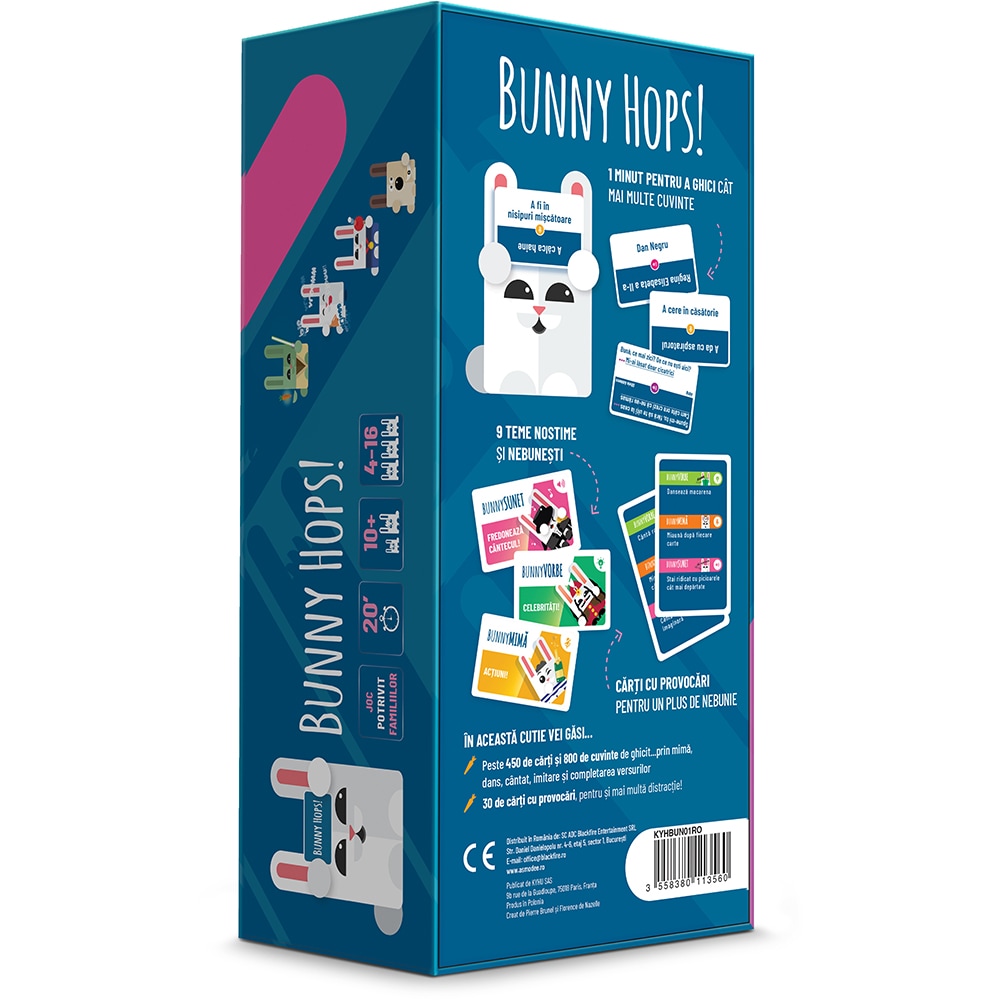Joc de societate BUNNY HOPS KYHBUN01, 10 ani+, 4-16 jucatori