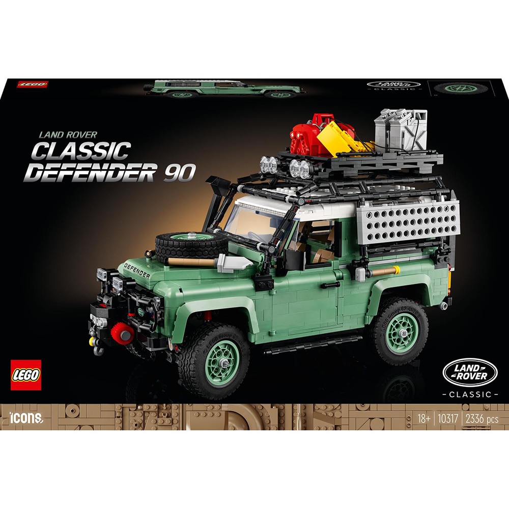 LEGO Icons: Land Rover Classic Defender 90 10317, 18 ani+, 2336 piese