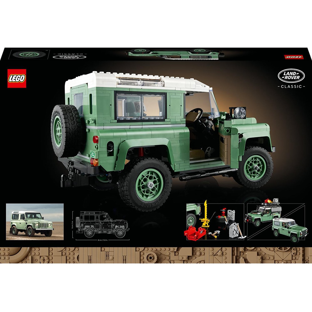 LEGO Icons: Land Rover Classic Defender 90 10317, 18 ani+, 2336 piese