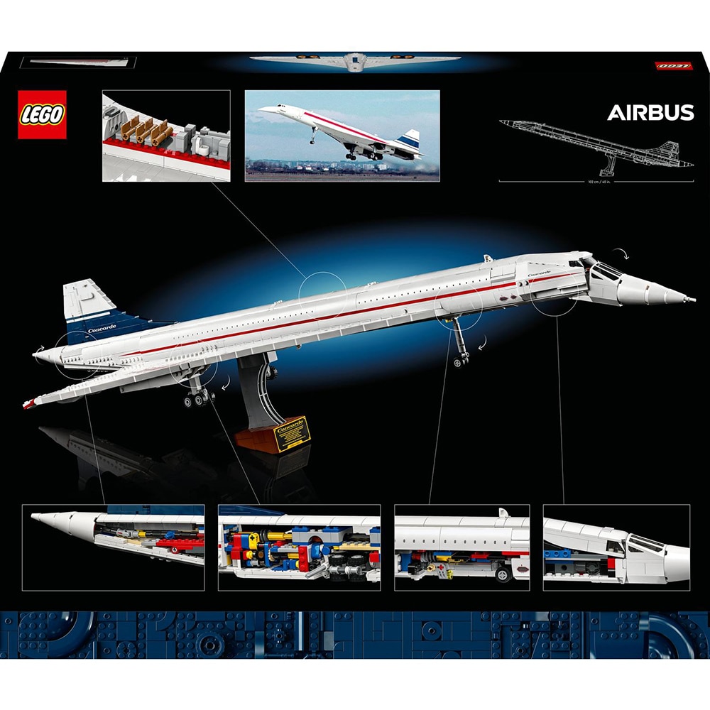 LEGO Icons: Concorde 10318, 18 ani+, 2083 piese