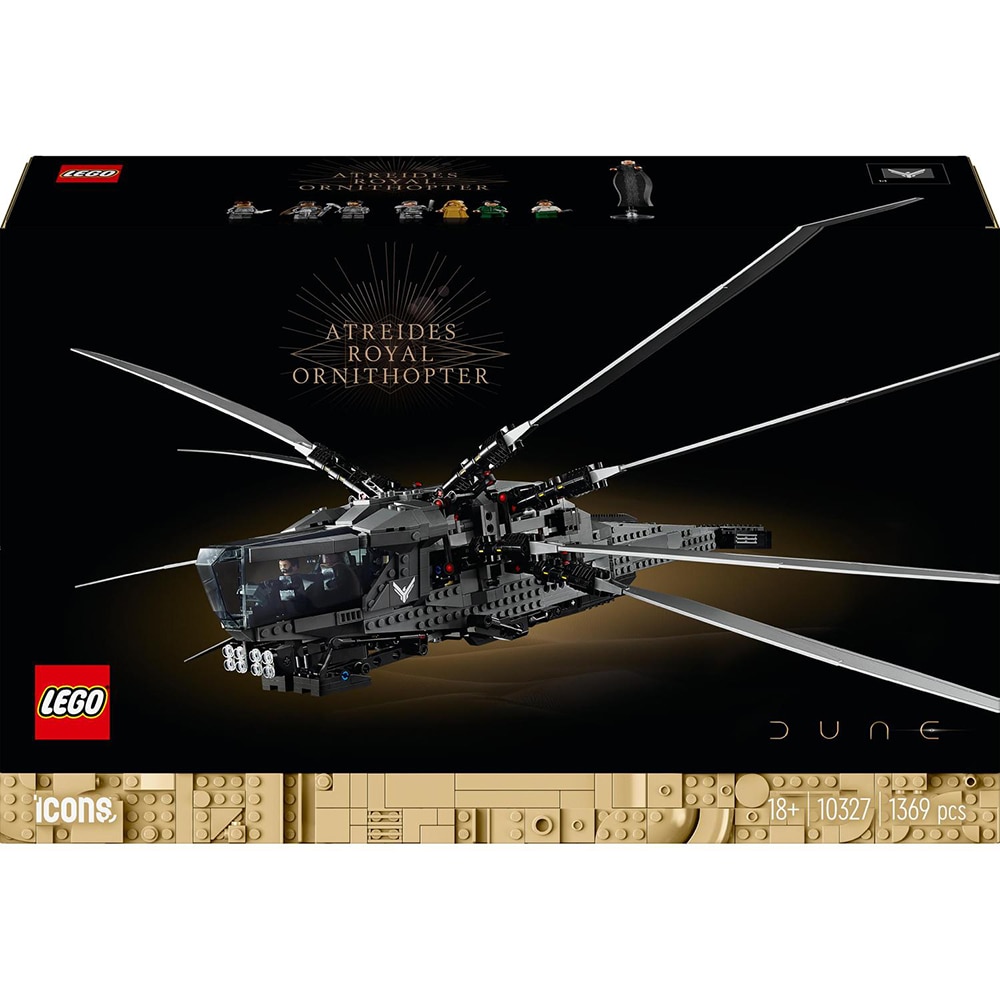 LEGO Icons: Dune - Atreides Royal Ornithopter 10327, 18 ani+, 1369 piese