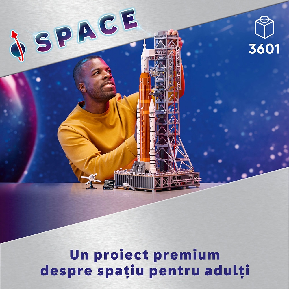 LEGO Icons:  Sistemul de lansare spatiala Artemis al NASA 10341, 18 ani+, 3601 piese