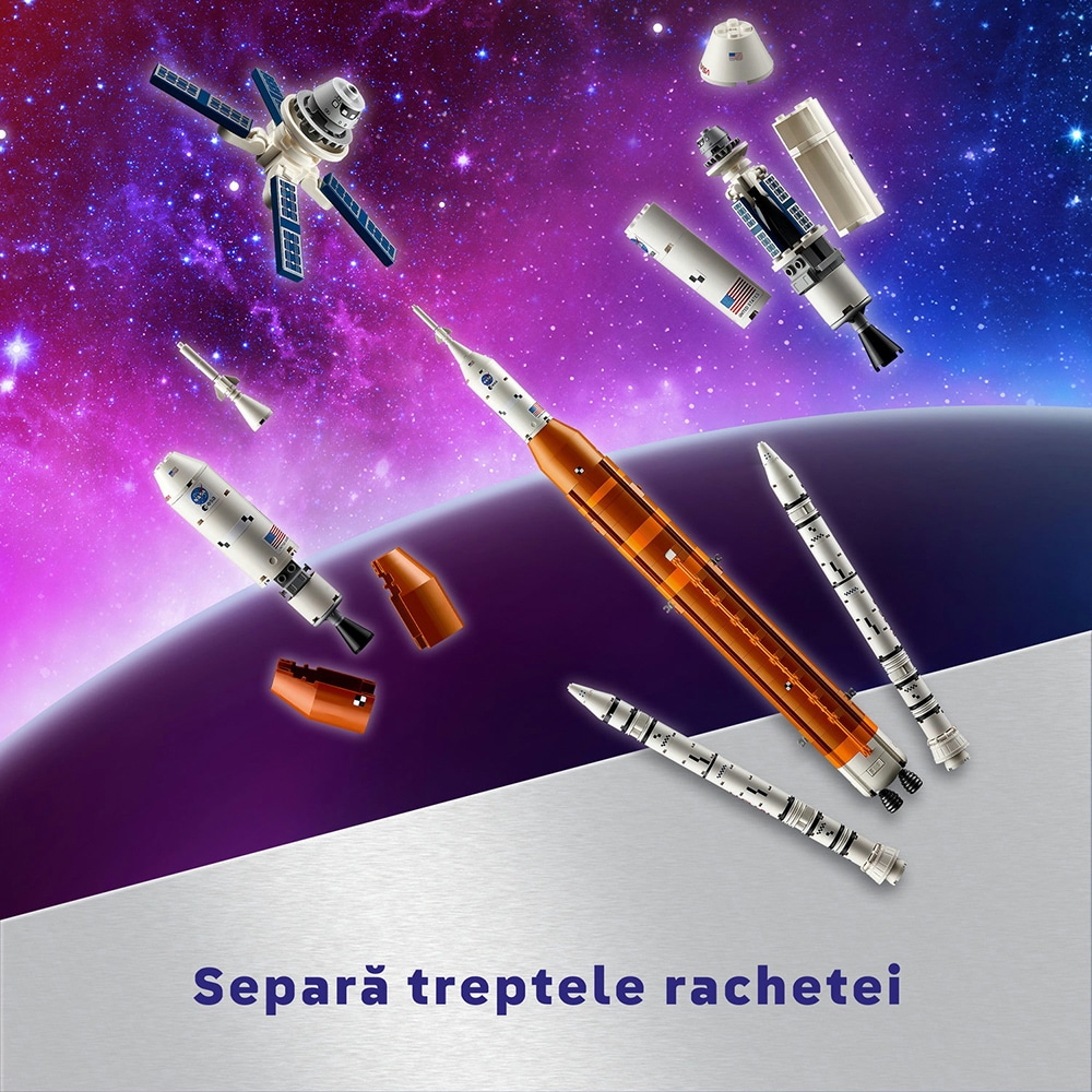 LEGO Icons:  Sistemul de lansare spatiala Artemis al NASA 10341, 18 ani+, 3601 piese
