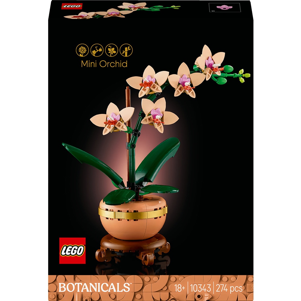 LEGO Botanicals: Mini orhidee 10343, 18 ani+, 274 piese