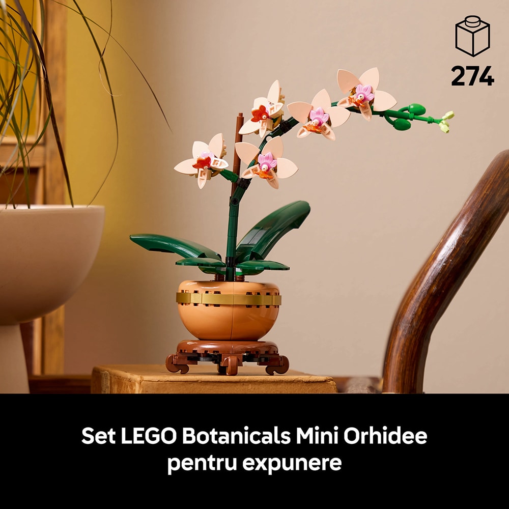 LEGO Botanicals: Mini orhidee 10343, 18 ani+, 274 piese