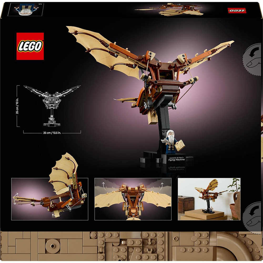 LEGO Icons: Masina zburatoare a lui Leonardo da Vinci 10363, 18 ani+, 493 piese