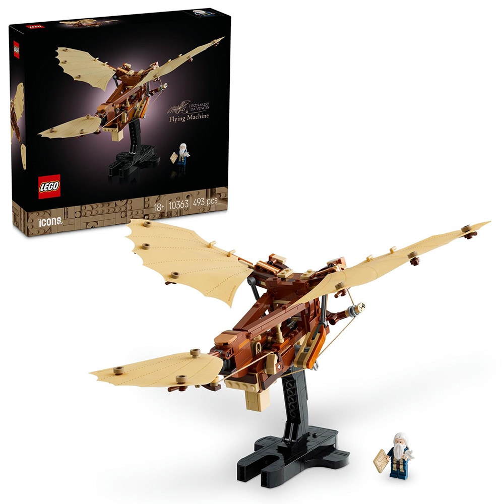 LEGO Icons: Masina zburatoare a lui Leonardo da Vinci 10363, 18 ani+, 493 piese