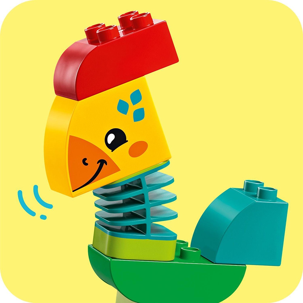 LEGO DUPLO: Tren cu animale 10412, 18 luni+, 19 piese
