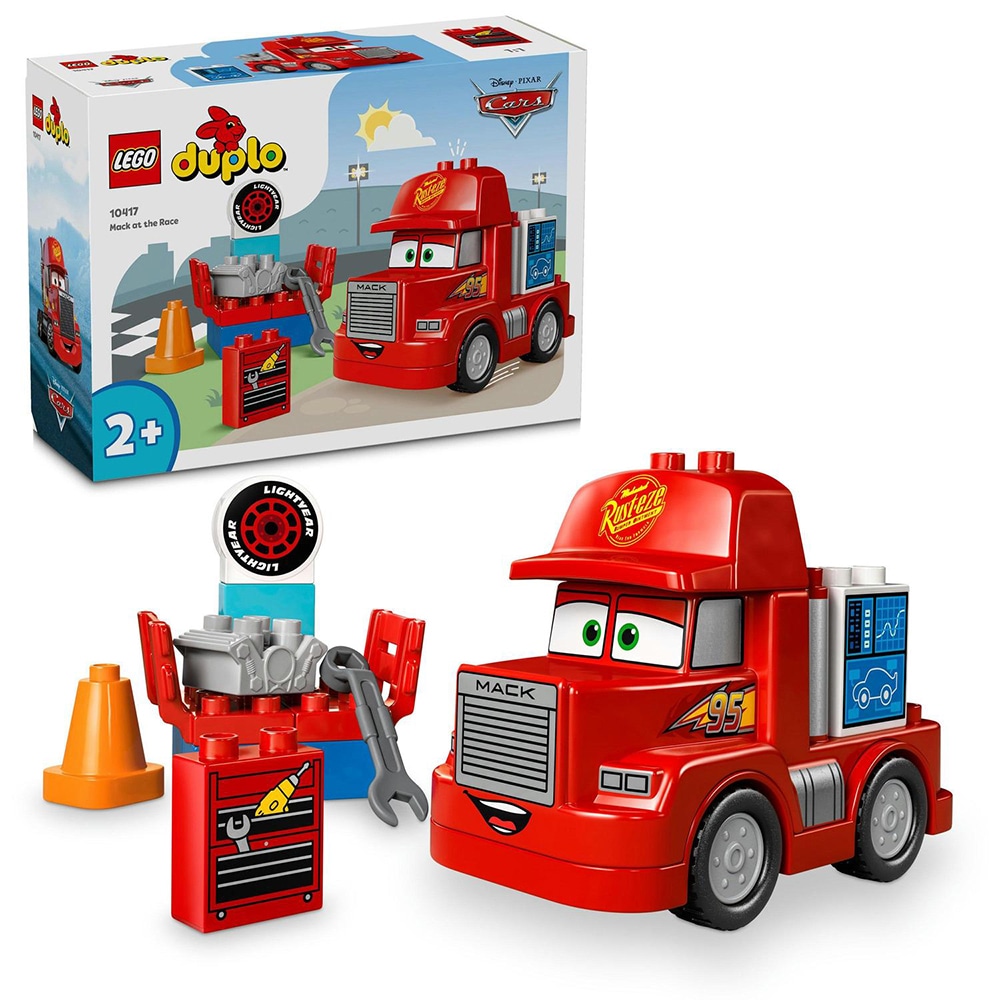 LEGO Duplo: Disney TM Cursa lui Mack 10417, 2 ani+, 14 piese