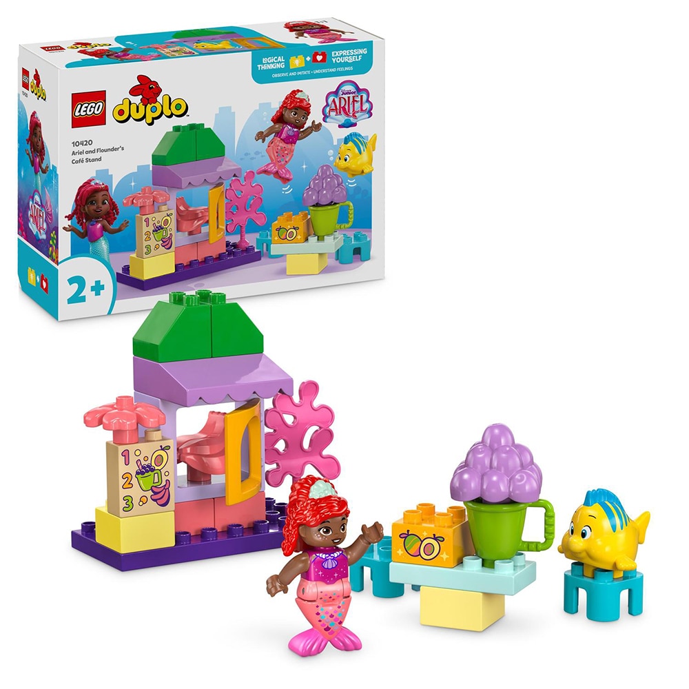 LEGO Duplo: Disney - Chioscul cu cafea al lui Ariel si Flounder 10420, 2 ani+, 22 piese