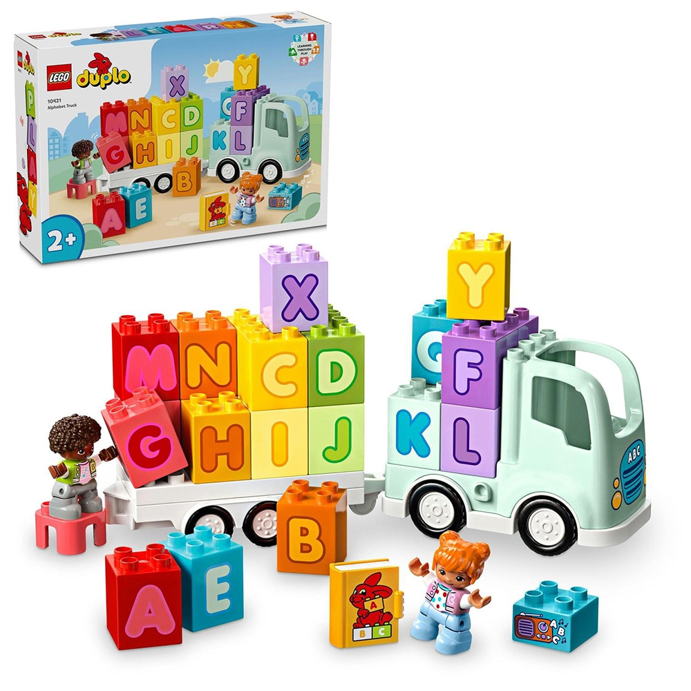 LEGO DUPLO: Camion cu alfabet 10421, 2 ani+, 36 piese