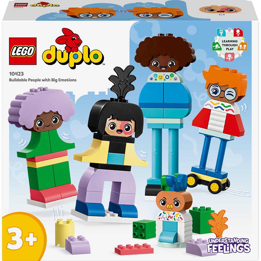 LEGO DUPLO: Oameni construibili cu emotii mari 10423, 3 ani+, 71 piese
