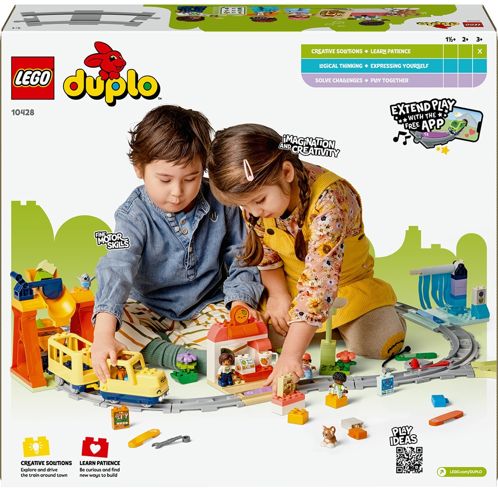 LEGO DUPLO: Tren comunitar mare si interactiv 10428, 3 ani+, 103 piese