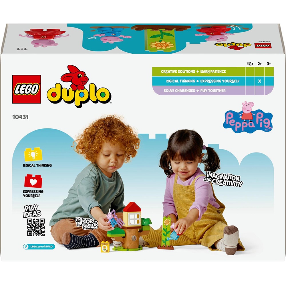LEGO Duplo: Gradina si casa din copac a Purcelusei Peppa 10431, 2 ani+, 20 piese