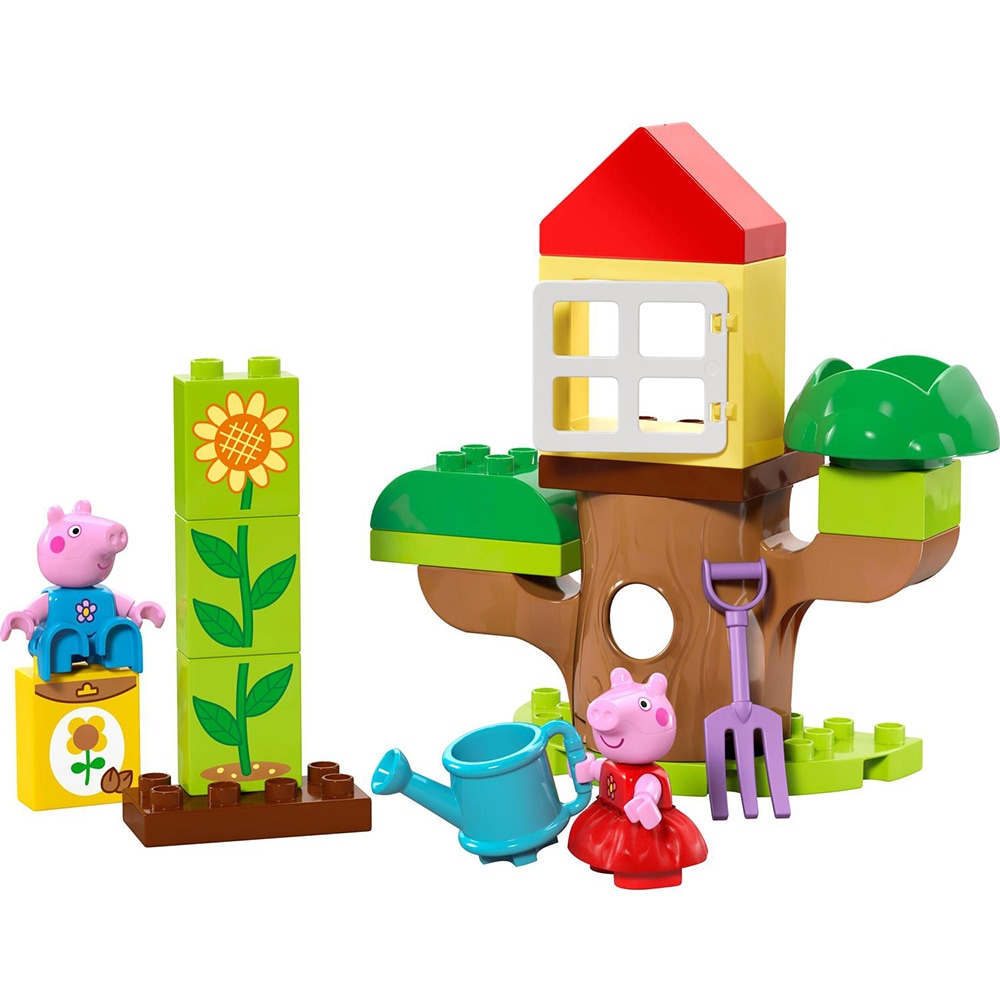 LEGO Duplo: Gradina si casa din copac a Purcelusei Peppa 10431, 2 ani+, 20 piese