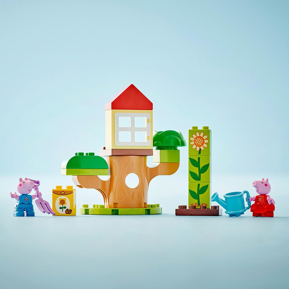 LEGO Duplo: Gradina si casa din copac a Purcelusei Peppa 10431, 2 ani+, 20 piese
