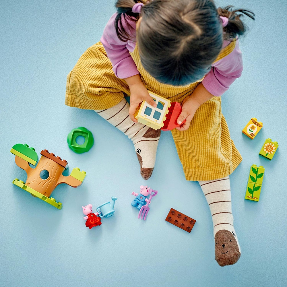 LEGO Duplo: Gradina si casa din copac a Purcelusei Peppa 10431, 2 ani+, 20 piese