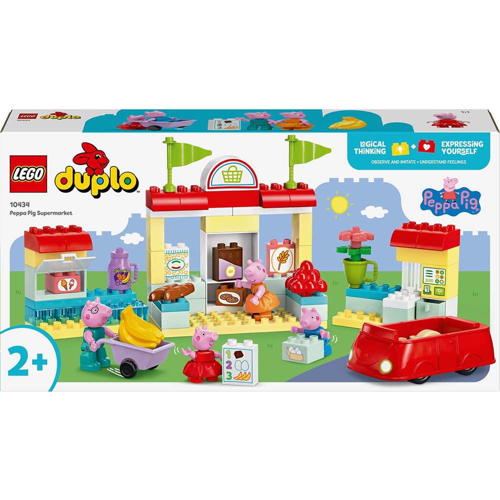 LEGO DUPLO: Supermarketul Purcelusei Peppa 10434, 2 ani+, 70 piese