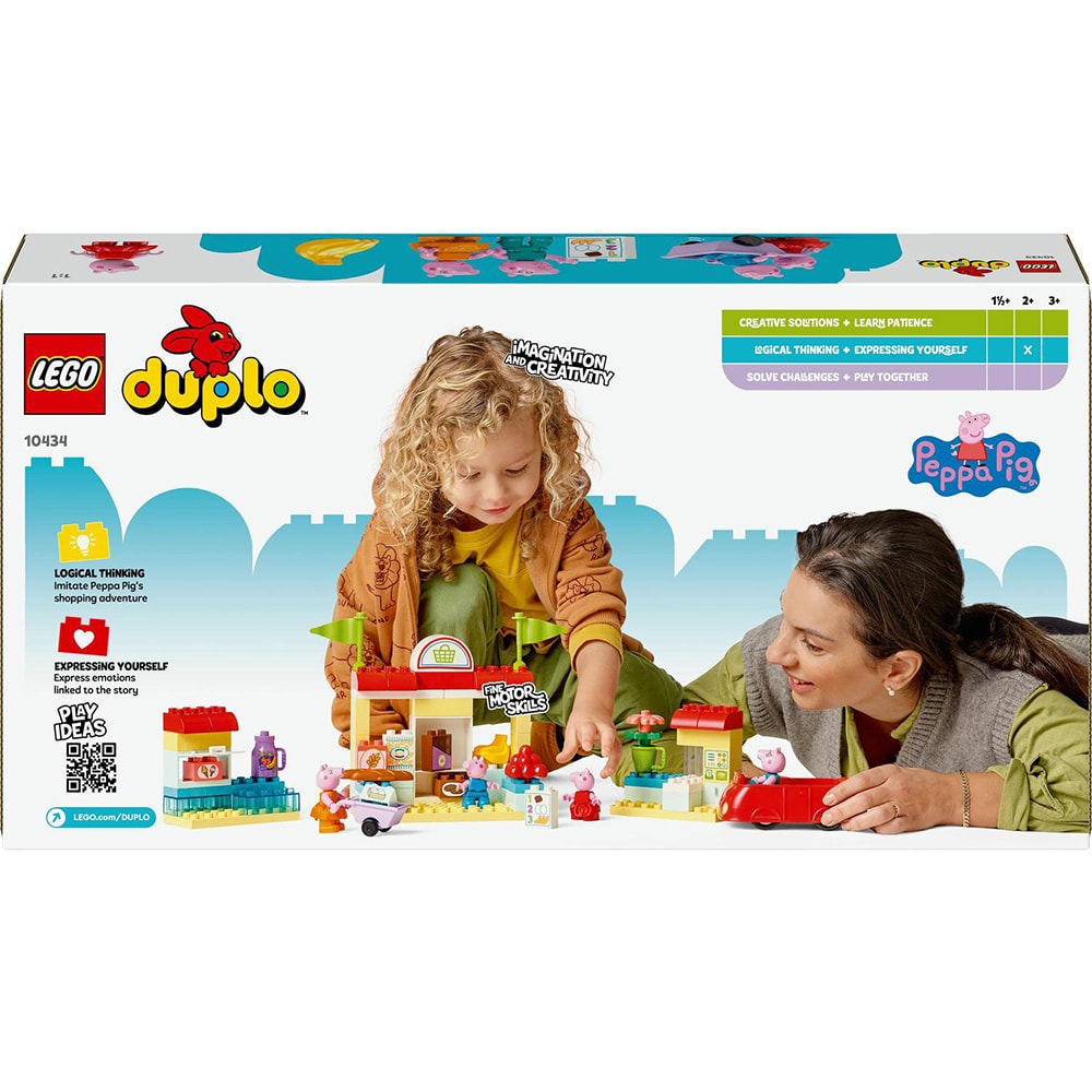 LEGO DUPLO: Supermarketul Purcelusei Peppa 10434, 2 ani+, 70 piese