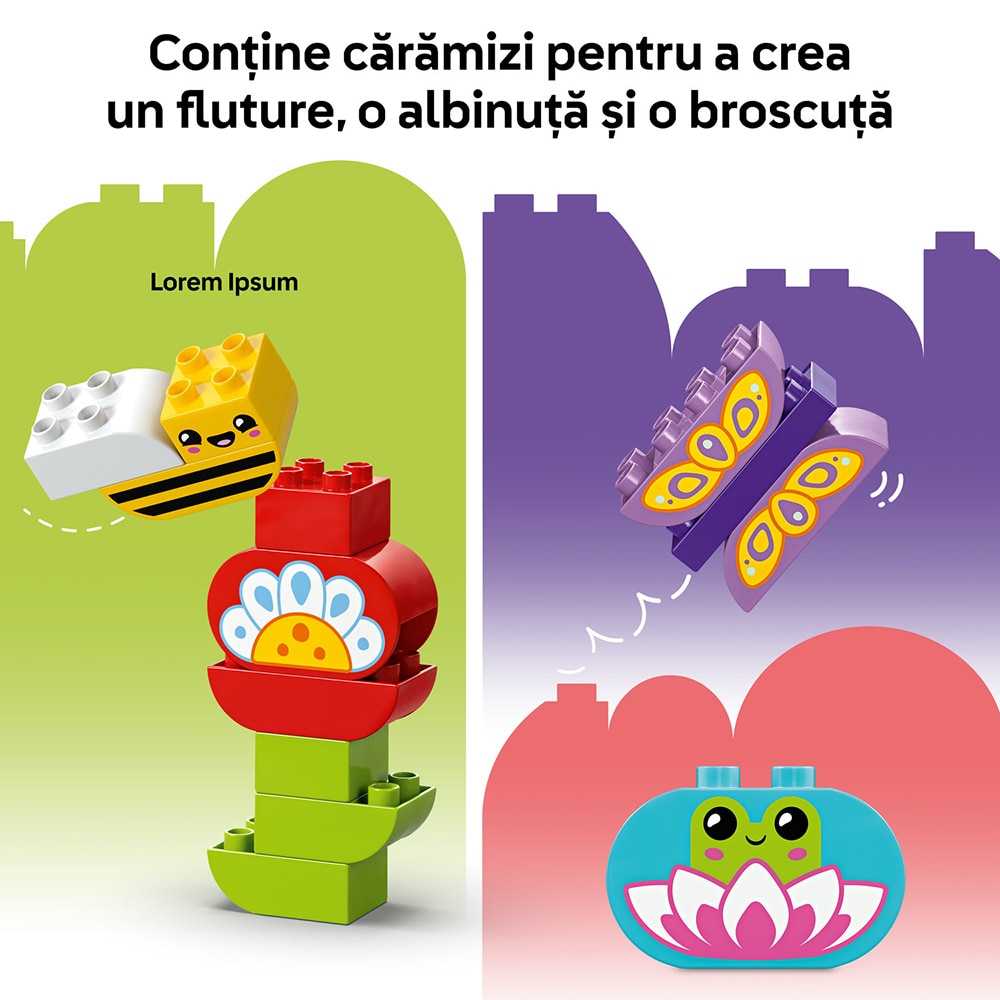 LEGO DUPLO: Gradina si flori creative 10444, 2 ani+, 45 piese