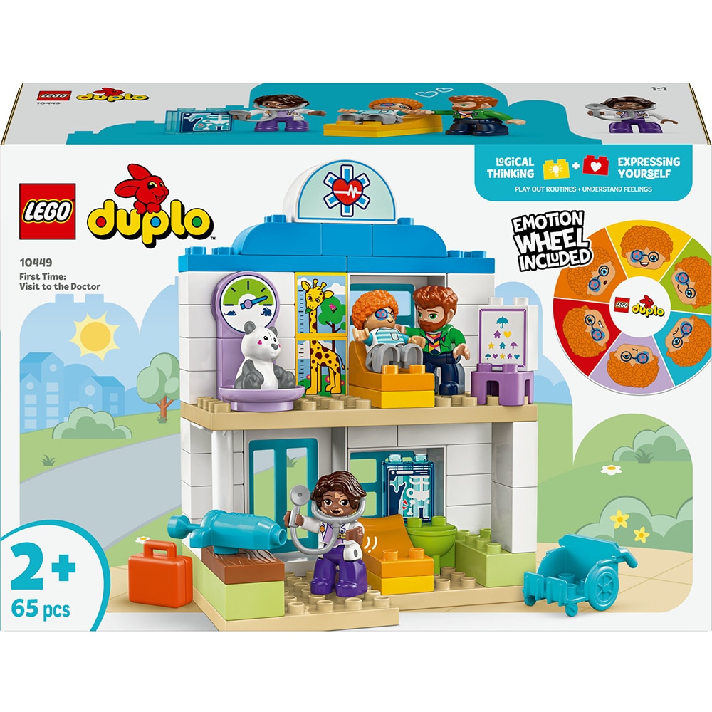 LEGO DUPLO: Prima data - Vizita la doctor 10449, 2 ani+, 65 piese
