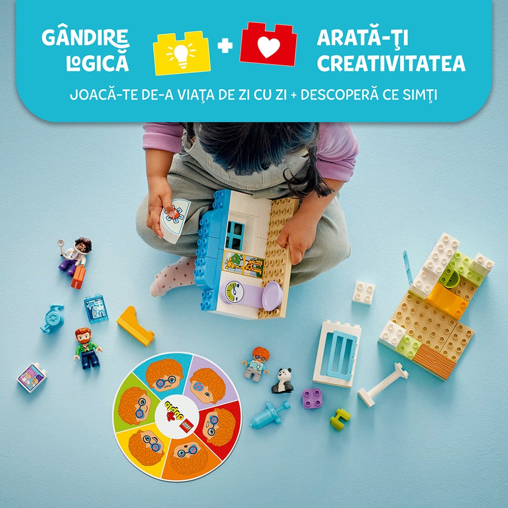 LEGO DUPLO: Prima data - Vizita la doctor 10449, 2 ani+, 65 piese