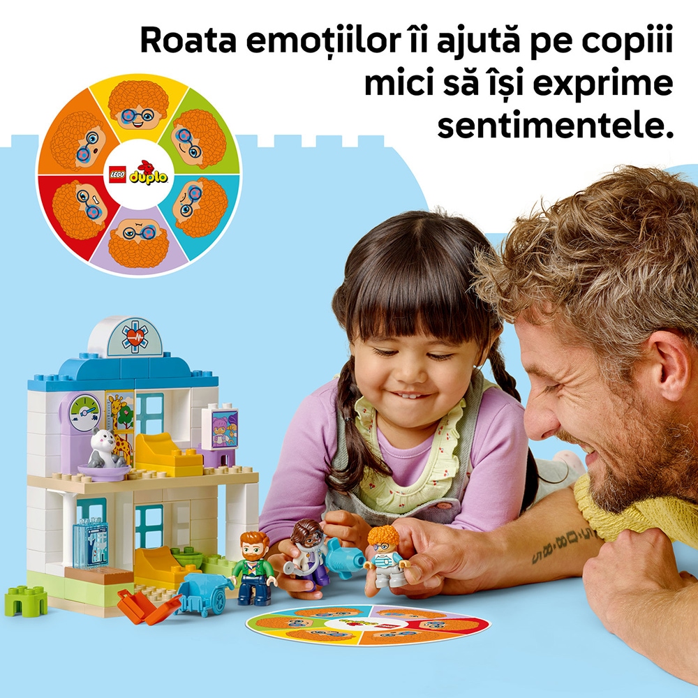 LEGO DUPLO: Prima data - Vizita la doctor 10449, 2 ani+, 65 piese