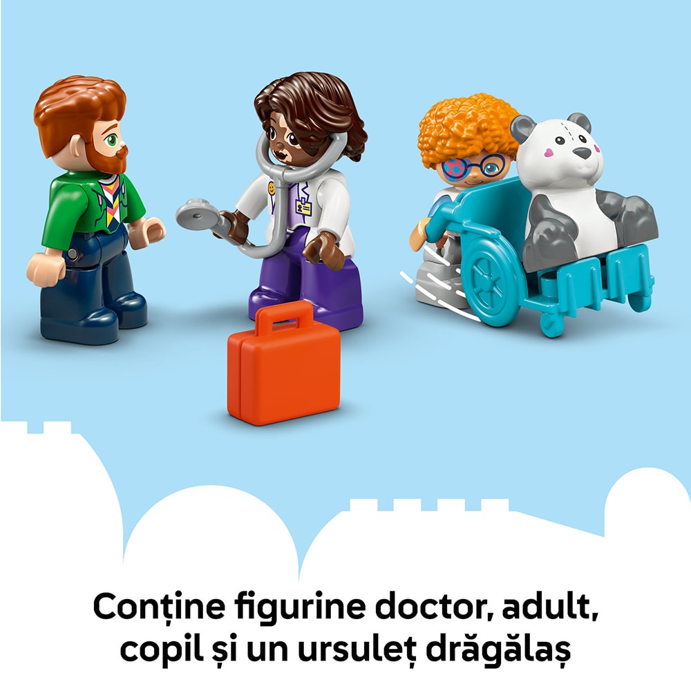 LEGO DUPLO: Prima data - Vizita la doctor 10449, 2 ani+, 65 piese