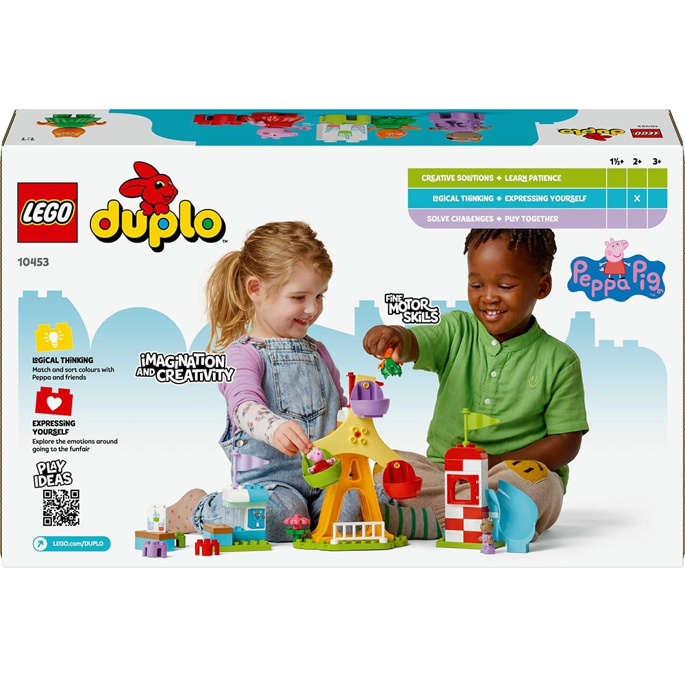 LEGO Duplo: Peppa Pig Targ de distractii 10453, 2 ani+, 53 piese