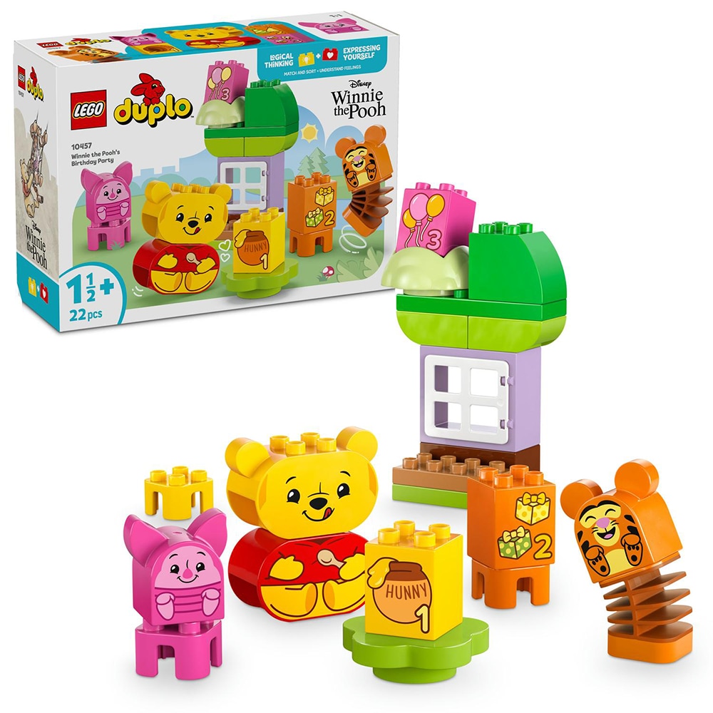 LEGO DUPLO: Disney Petrecerea de ziua de nastere a lui Winnie de Plus 10457, 18 luni+, 22 piese