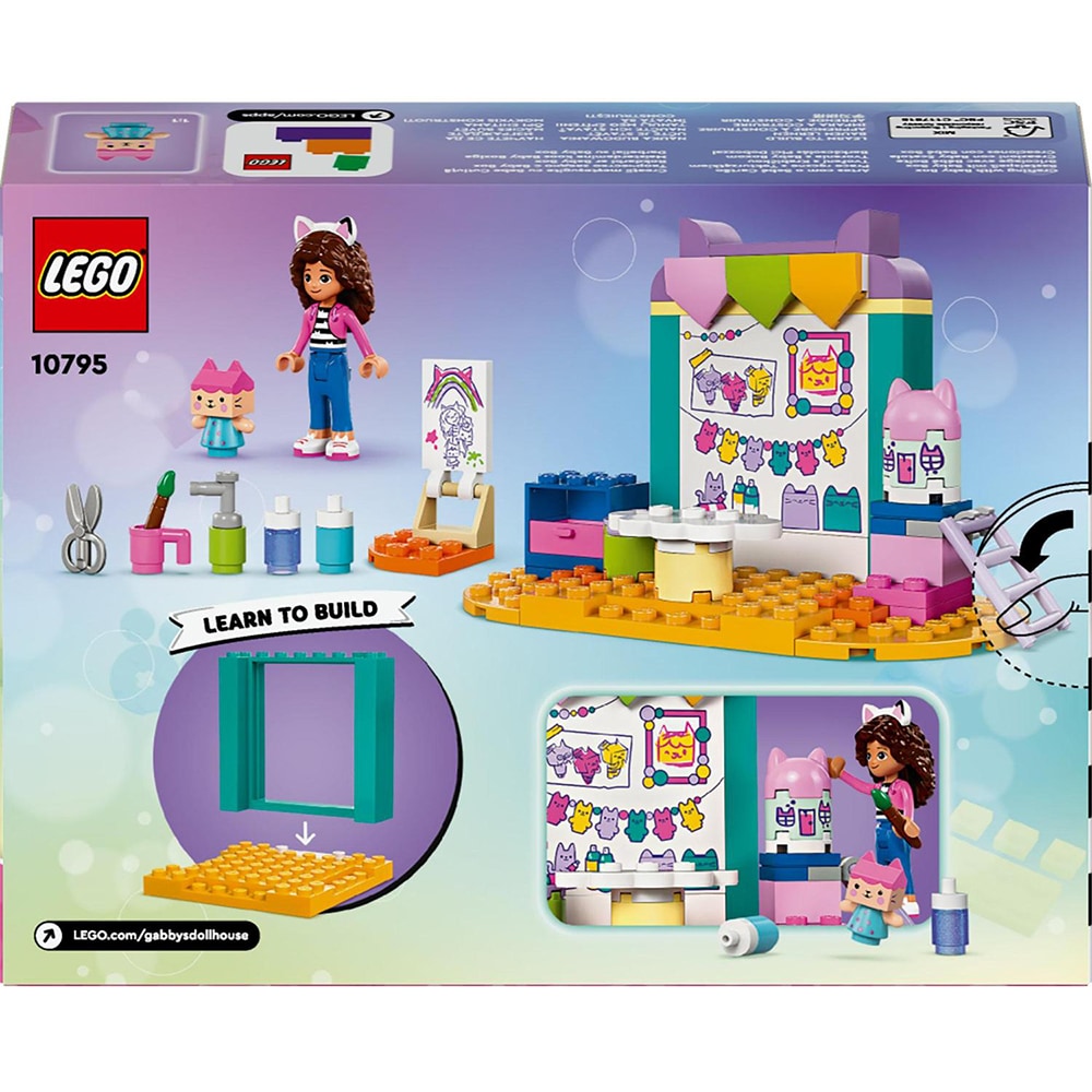 LEGO Gabby's Dollhouse: Creatii mestesugite cu Bebe Cutiuta 10795, 4 ani+, 60 piese
