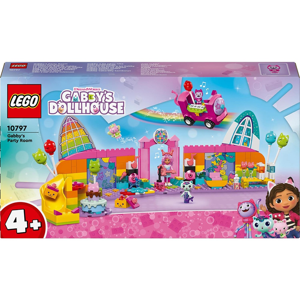 LEGO Gabby's Dollhouse: Camera de party a lui Gabby 10797, 4 ani+, 252 piese