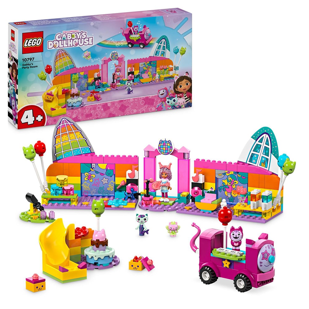 LEGO Gabby's Dollhouse: Camera de party a lui Gabby 10797, 4 ani+, 252 piese