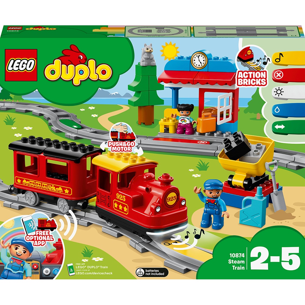 Senior citizens In time Civic LEGO Duplo: Tren cu aburi 10874, 2-5 ani, 59 piese
